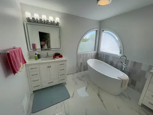 Bathroom finishing details in Palatine IL