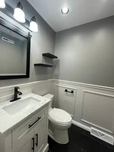 Bathroom finishing details in Palatine IL